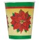8 CLASSIC POINSETTIA 9OZ CUPS