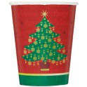 8 GOLDEN XMAS 9OZ CUPS