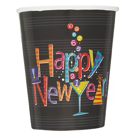 8 NY COUNTDOWN 9OZ CUPS