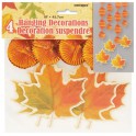 4 AUTUMN LEAVES HANG DECOR 18"