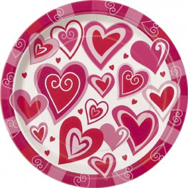 8 HEARTS OF JOY 7" PLATES