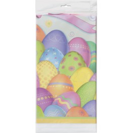 DAZZLE EGGS PLASTIC TABLECOVER