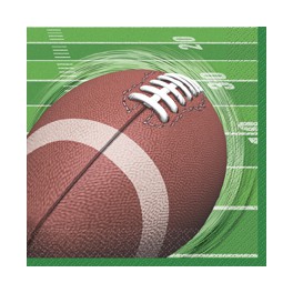 Football Spiral beverage napkins