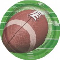 Football Spiral dinner plates