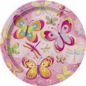 8 BUTTER-DRAGONFLIES 7" PLATES