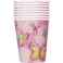 8 BUTTER-DRAGONFLIES 9 OZ CUPS
