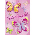 8 BUTTER-DRAGONFLY INVITATIONS