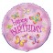 18"BLK BUTFLY DRAGN BDAY FOIL