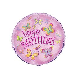 18" PKG BUTFLY DRAGN BDAY FOIL