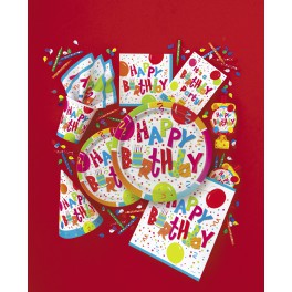 8 BDAY JAMBOREE 9" PLATES
