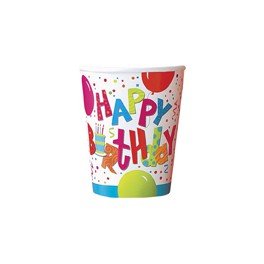 8 BIRTHDAY JAMBOREE 9 OZ CUPS