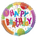18" BLK BDAY JAMBOREE FOIL BLN