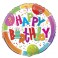 18" BLK BDAY JAMBOREE FOIL BLN