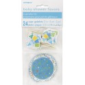 24 BBY SHWR CUPCAKE KIT-BLUE