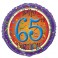 18"BLK LIVELY 65 BDAY FOIL BLN