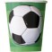 8 3D SOCCERBALL 9OZ CUPS