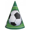 8 3D SOCCER PARTY HATS