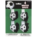 4 SOCCER BALL WHISTLES