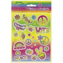 4 TYE-DYE SWIRL STICKER SHEETS