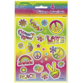4 TYE-DYE SWIRL STICKER SHEETS
