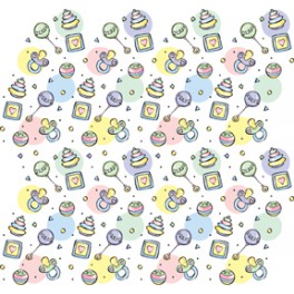 BABY RATTLS VALU GIFTWRP 30"X5