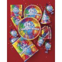 8 FELIZ CUMPLEANOS 9" PLATES