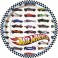8 7'' RND HOT WHEELS PLATES