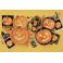 8 PUMPKIN GLOW  9" ROUND PLTS