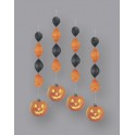 4 PUMPKIN GLOW 18" HANGNG DEC