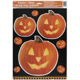 PUMPKIN GLOW  WNDOW CLING