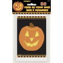 50 PUMPKIN GLOW TREAT BAGS 4X6