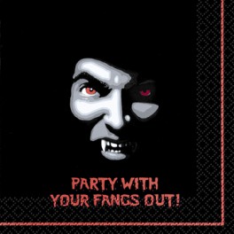 24 VAMPIRE BEVERAGE NAPKINS
