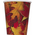 8 VIVID LEAVES 9 OZ CUPS