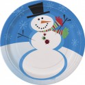 8 STELLAR SNOWMAN 7" PLATES