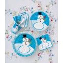 8 STELLAR SNOWMAN 9" PLATES