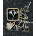 8 BUBBLY NEW YR 9" SQR PLATES