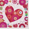 24 HEART IN BLOOM BEV NAPKINS