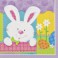 24 PATCHWORK BUNNY BEV NAPKIN