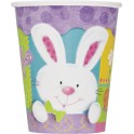 8 PATCHWORK BUNNY 9 OZ CUPS