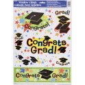 GRAD STARS WINDOW CLINGS SHEET