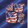 8 OLD GLORY 9" SQUARE PLATES