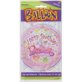 18"PKG HB PRNCESS DIVA FOIL BL
