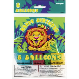 8 12" SMILE SAFARI HB BLLNS 1S