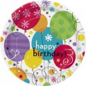 8 BREEZY BIRTHDAY 9" PLATES