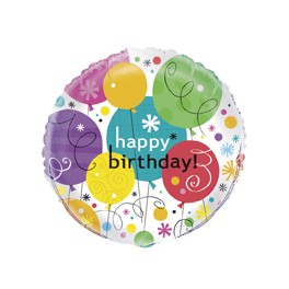 18" BULK BREEZY BDAY FOIL BLLN