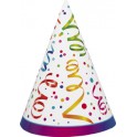 8 CELEBRATE PARTY HATS
