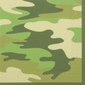 16 CAMO BEVERAGE NAPKINS