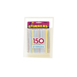 150CT. MIXER STRAWS (STRIPED)