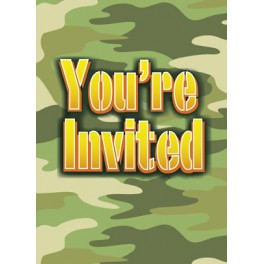 8 CAMO INVITATIONS