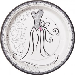 8 WEDDING STYLE 9" PLATES